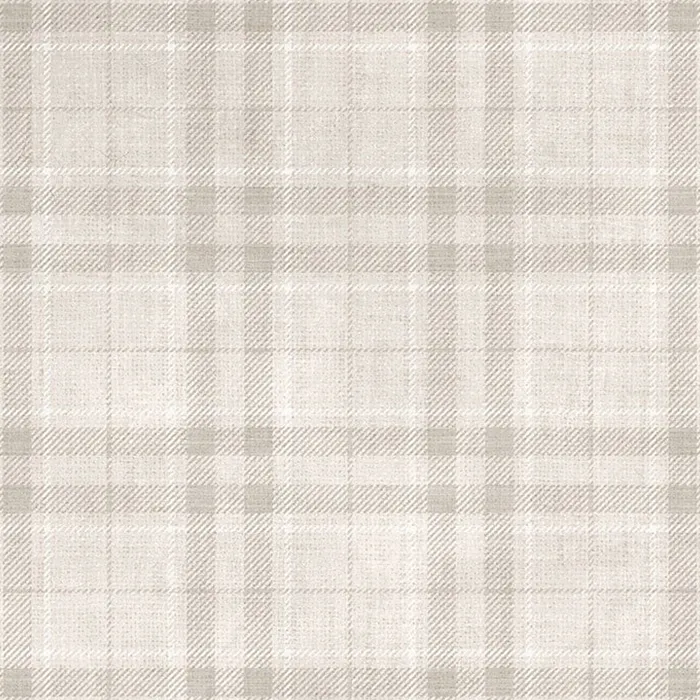 Set Tartan White 90x90